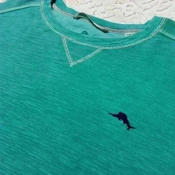 Tomma Bahama Tobago Bay Crewneck Sweatshirt in Teal Green. Men’s Size 2XLB - Picture 5 of 10